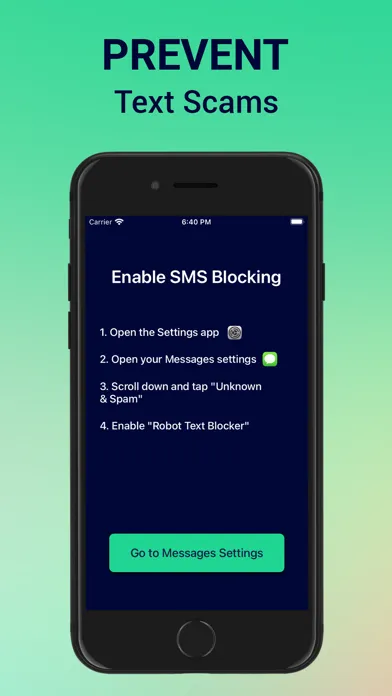 Robot Spam Text Blocker スクリーンショット