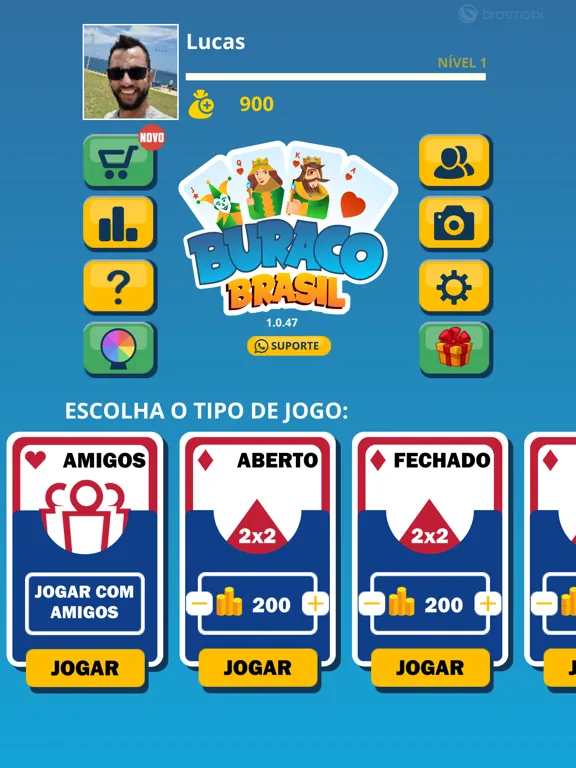 Zrzuty ekranu Buraco Brasil - Buraco Online iPad 