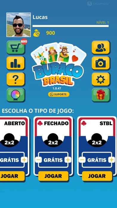 Zrzuty ekranu Buraco Brasil - Buraco Online