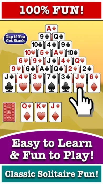 Скриншоты Stress-Free Pyramid Solitaire!