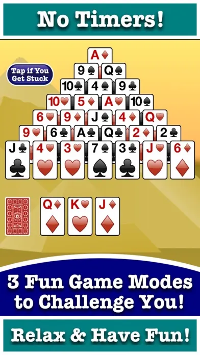 Скриншоты Stress-Free Pyramid Solitaire!