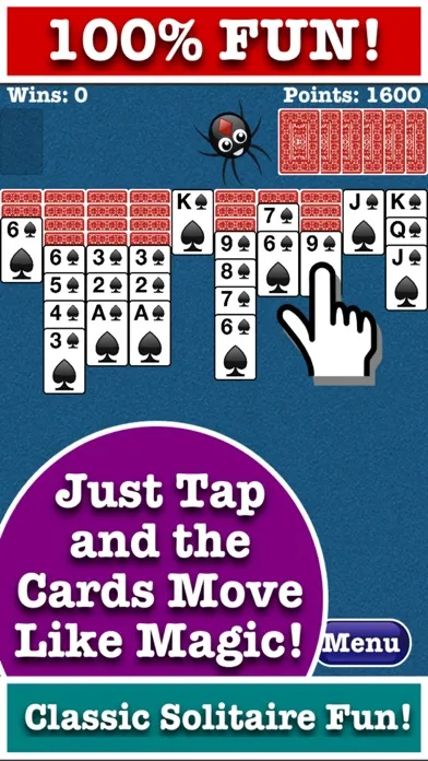 Totally Fun Spider Solitaire! 스크린샷