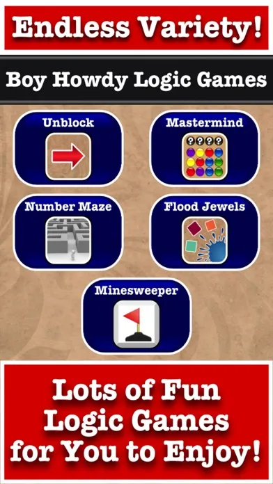 Captures d'écran de Boy Howdy Logic Games