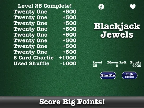 Blackjack Jewels™ iPad 应用截图