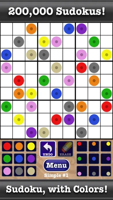 Tangkapan layar Color Sudoku Puzzles!