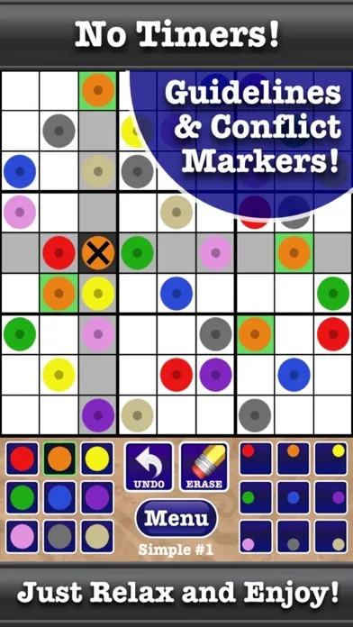 Tangkapan layar Color Sudoku Puzzles!