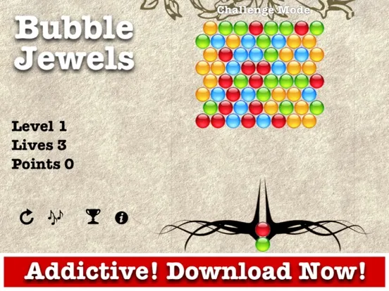Captures d'écran de Bubble Jewels™ iPad 
