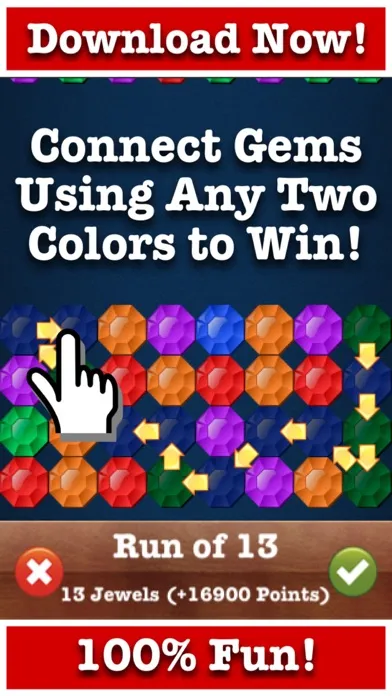 Tangkapan layar Rainbow Jewels™ Color Connect!