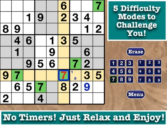 Stress Free Sudoku Game Book! iPad  Ekran Görüntüleri