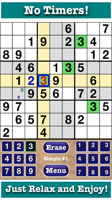 Stress Free Sudoku Game Book! Ekran Görüntüleri