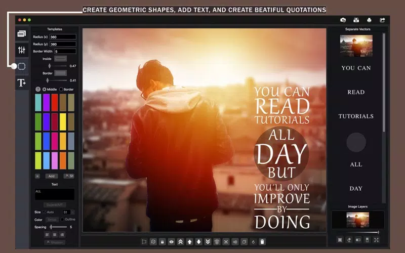 ภาพหน้าจอของ TextDay Editor - Templates