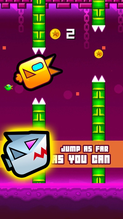 Geometry Birds - Iron Wings Avoid Hit Color Stack Ekran Görüntüleri