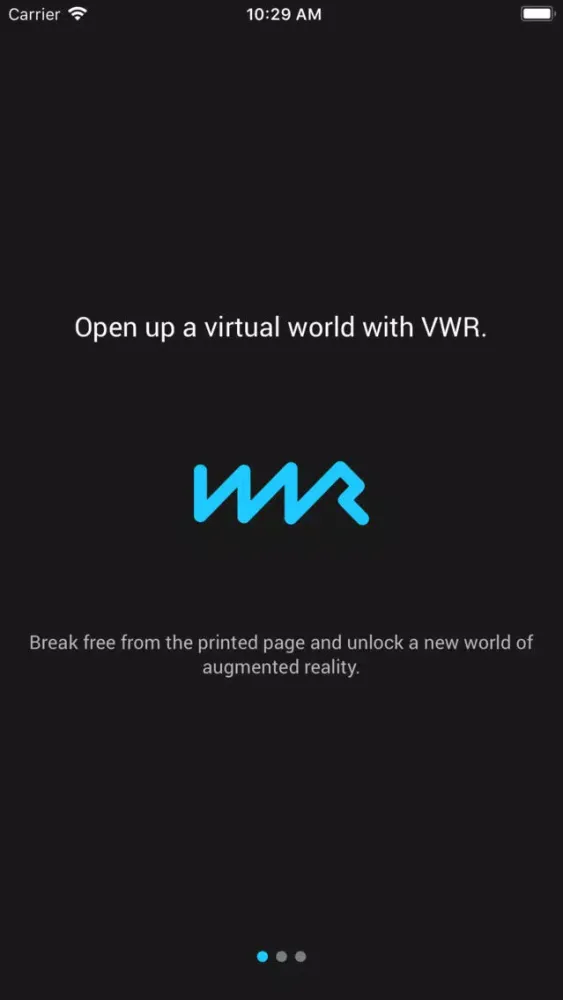 VWR Augmented Reality Screenshots