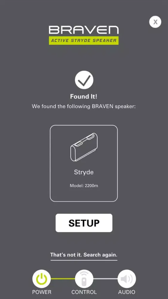 Capturas de tela do Braven Stryde Active Speaker