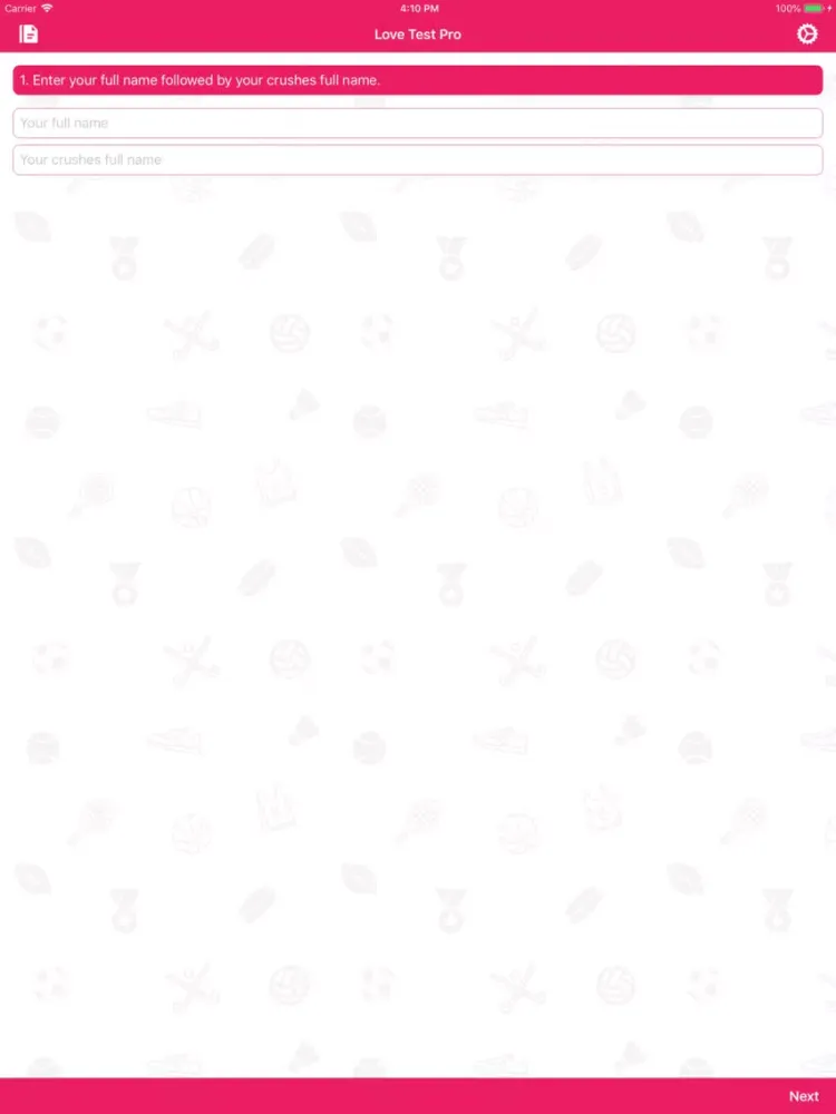 ภาพหน้าจอของ Love Test Pro - Romantic Quiz iPad 