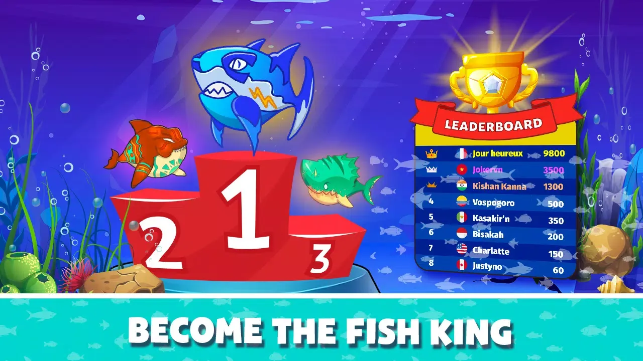 Fish IO: Be The King Screenshots