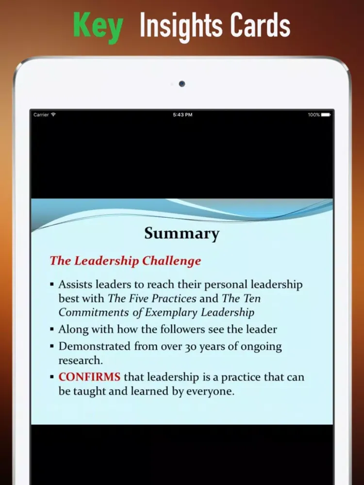 Captures d'écran de Quick Wisdom from The Leadership Challenge iPad 