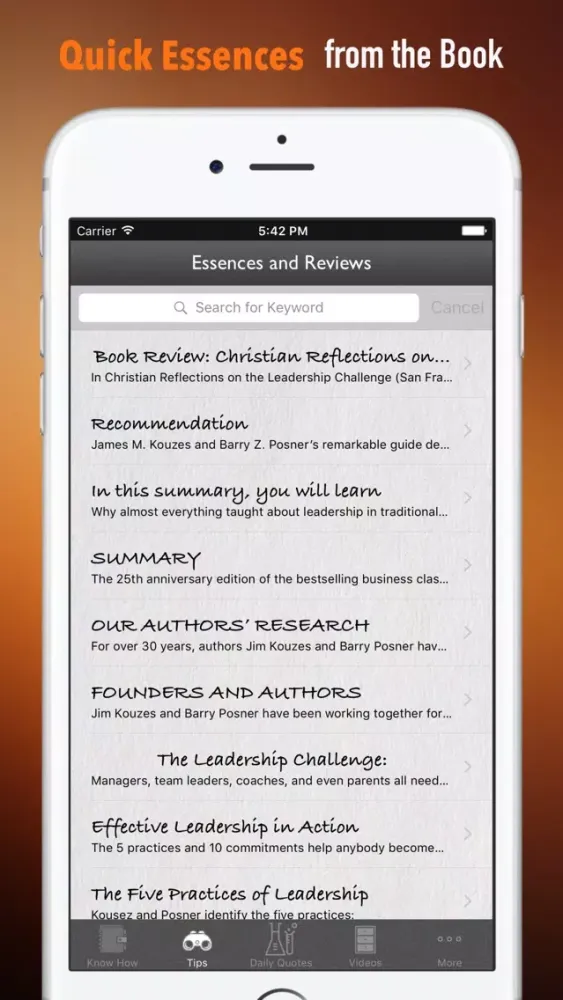 Captures d'écran de Quick Wisdom from The Leadership Challenge