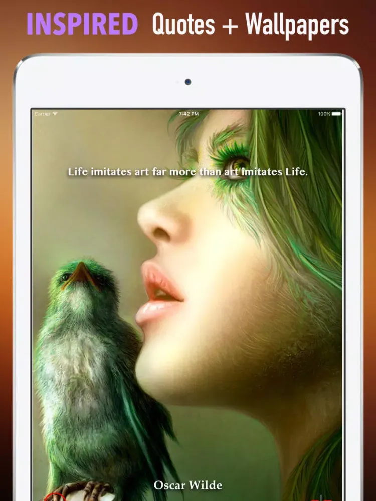 ภาพหน้าจอของ Gothic Art Wallpapers HD: Quotes iPad 