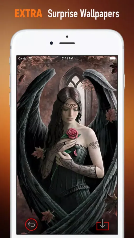 ภาพหน้าจอของ Gothic Art Wallpapers HD: Quotes
