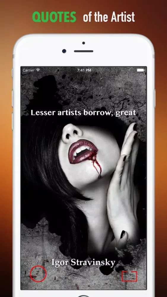 ภาพหน้าจอของ Gothic Art Wallpapers HD: Quotes
