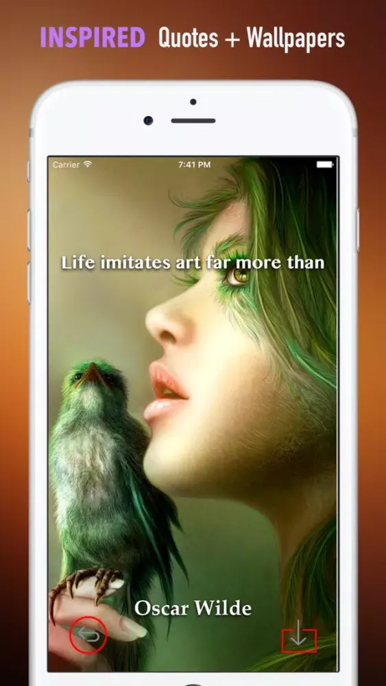 ภาพหน้าจอของ Gothic Art Wallpapers HD: Quotes