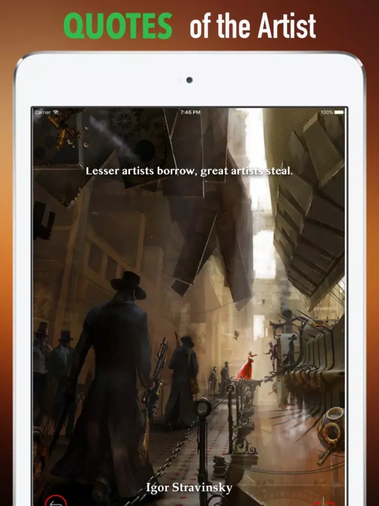 Скриншоты Western Art Wallpapers HD: Quotes iPad 