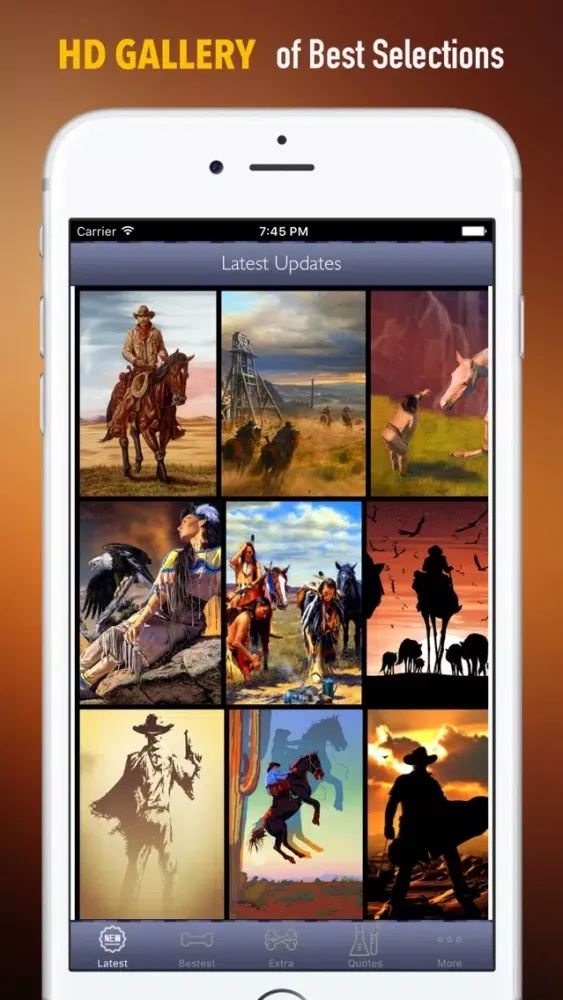 Скриншоты Western Art Wallpapers HD: Quotes