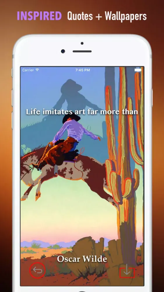 Скриншоты Western Art Wallpapers HD: Quotes