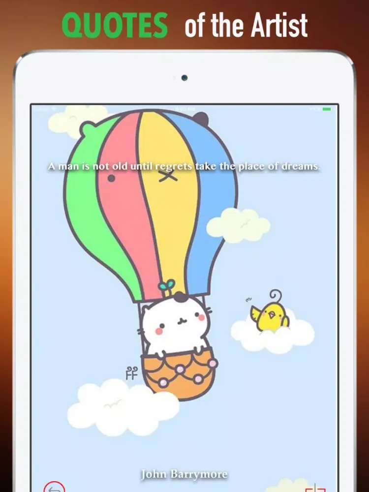 HD Wallpapers for Kawaii: Art and Quotes iPad 应用截图