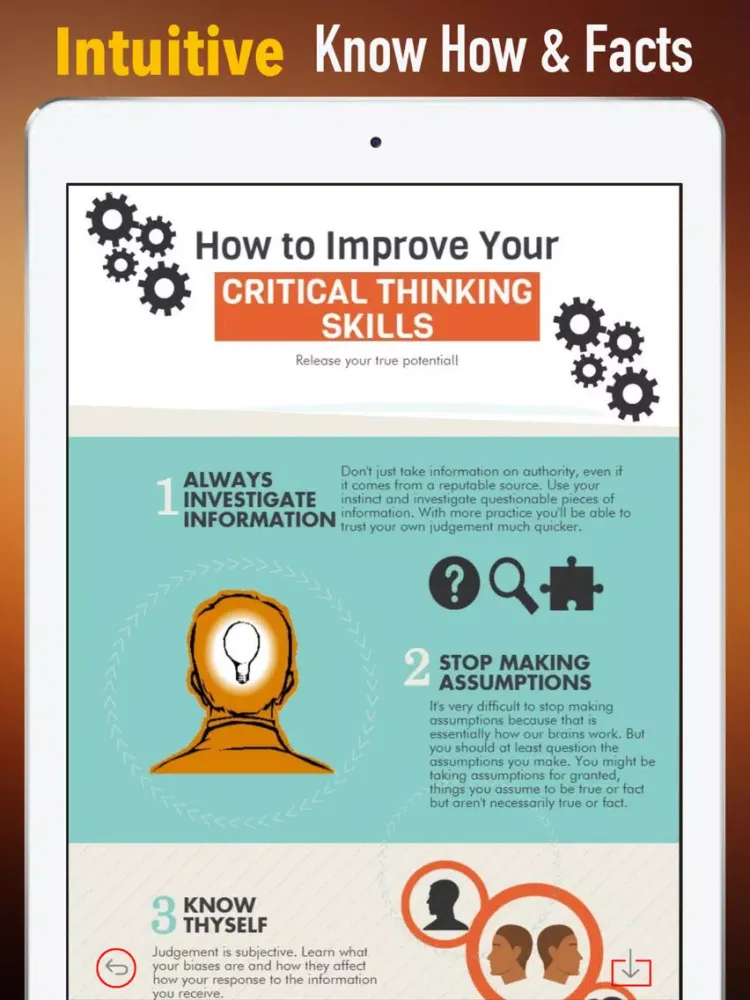 Critical Thinking Skills 101|Guide and Tutorial iPad Screenshots