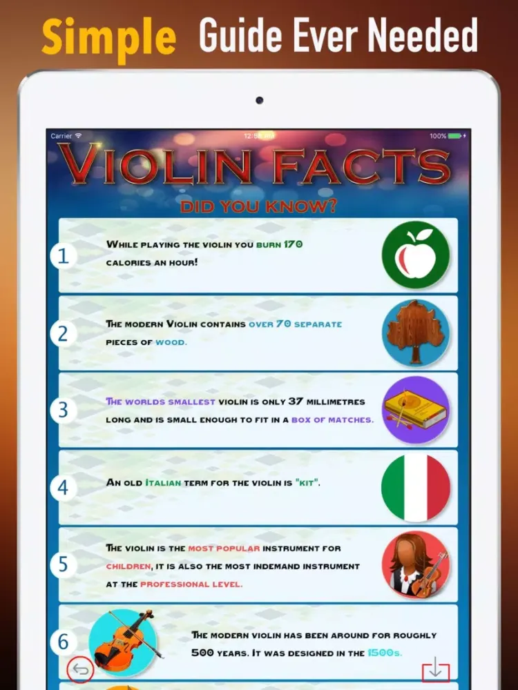 Self Learn Violin for Beginners- Tips and Tutorial iPad 应用截图