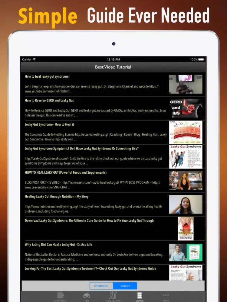 Capturas de tela do Leaky Gut Guide-Symptoms and Digestive System iPad 