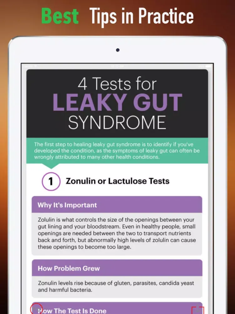 Capturas de tela do Leaky Gut Guide-Symptoms and Digestive System iPad 