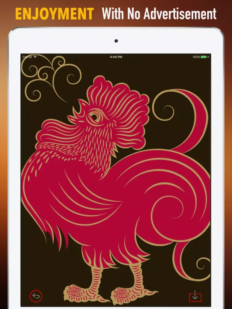 ภาพหน้าจอของ Year of The Rooster Wallpapers HD- Quotes and Art iPad 