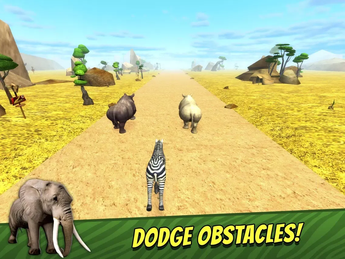 Safari Run Free - Wild Animal Jam Running Survival Games for Kids iPad  Screenshots