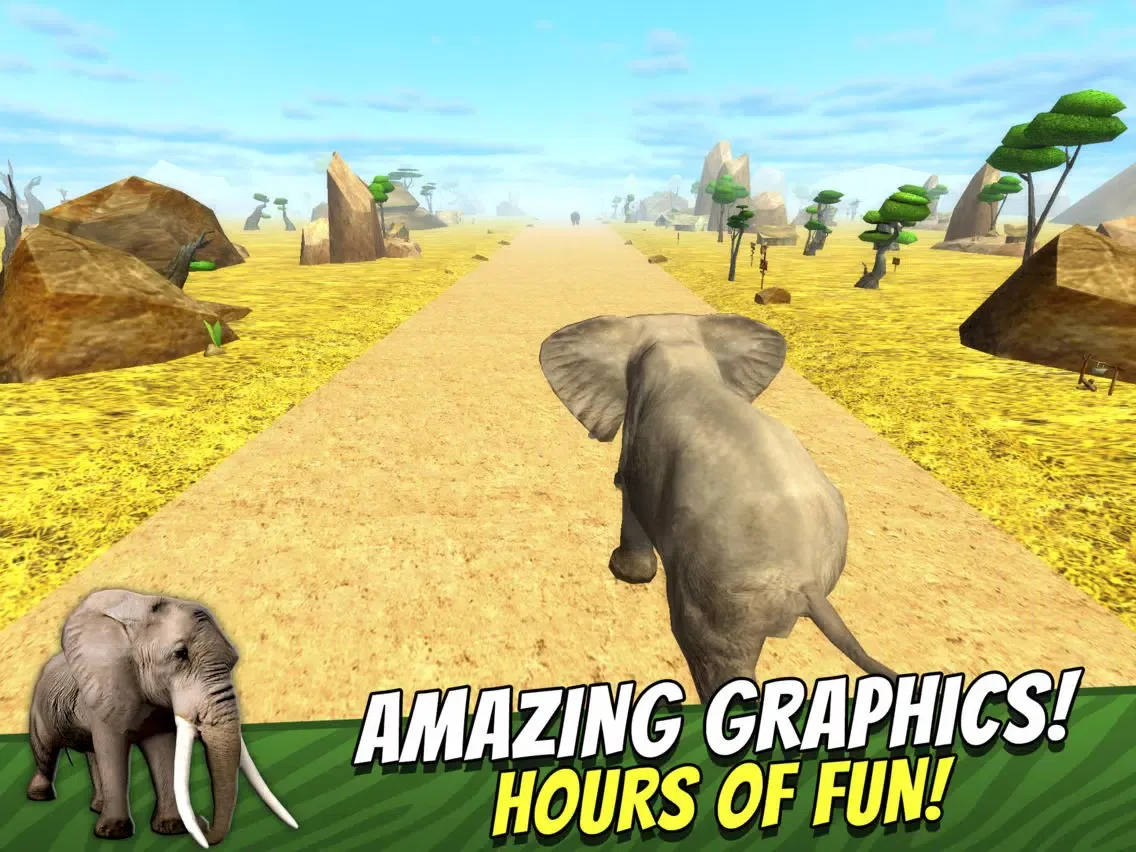 Safari Run Free - Wild Animal Jam Running Survival Games for Kids iPad  Screenshots