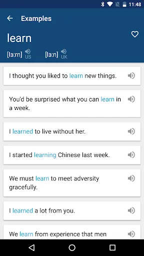 English Dictionary Screenshots