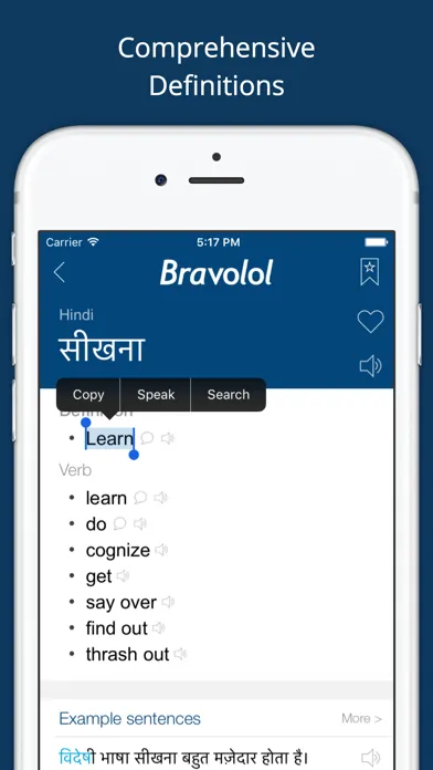 ภาพหน้าจอของ Hindi English Dictionary Pro