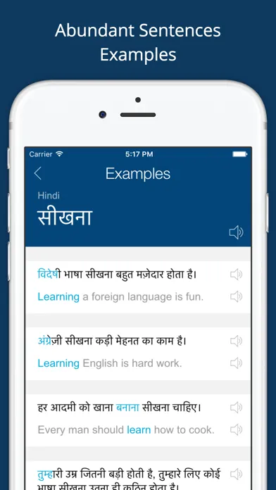 ภาพหน้าจอของ Hindi English Dictionary Pro