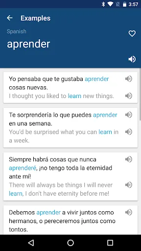 Zrzuty ekranu Spanish English Dictionary