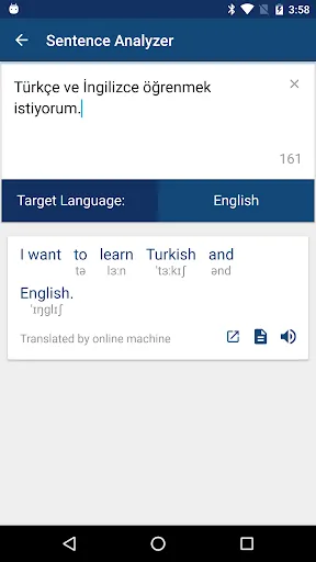 Ảnh chụp màn hình của Turkish English Dictionary
