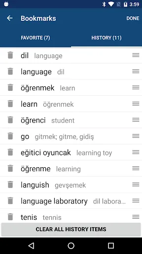 Ảnh chụp màn hình của Turkish English Dictionary