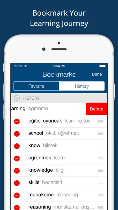 Captures d'écran de Turkish English Dictionary Pro