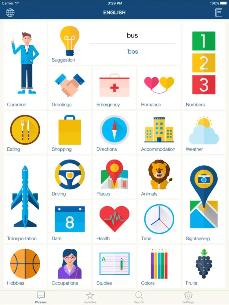 Learn English (Pro Version) iPad  Screenshots