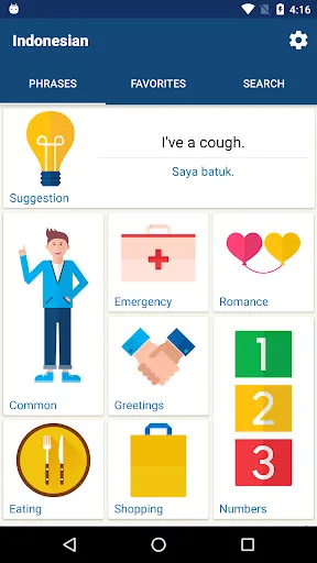 Tangkapan skrin Learn Bahasa Indonesian