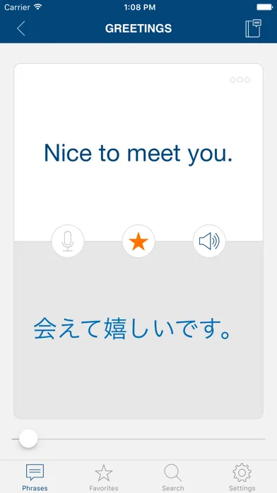 Capturas de tela do Learn Japanese Phrases & Words