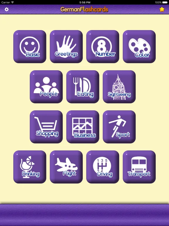 Learn German Vocabulary | German Flashcards iPad  Screenshots
