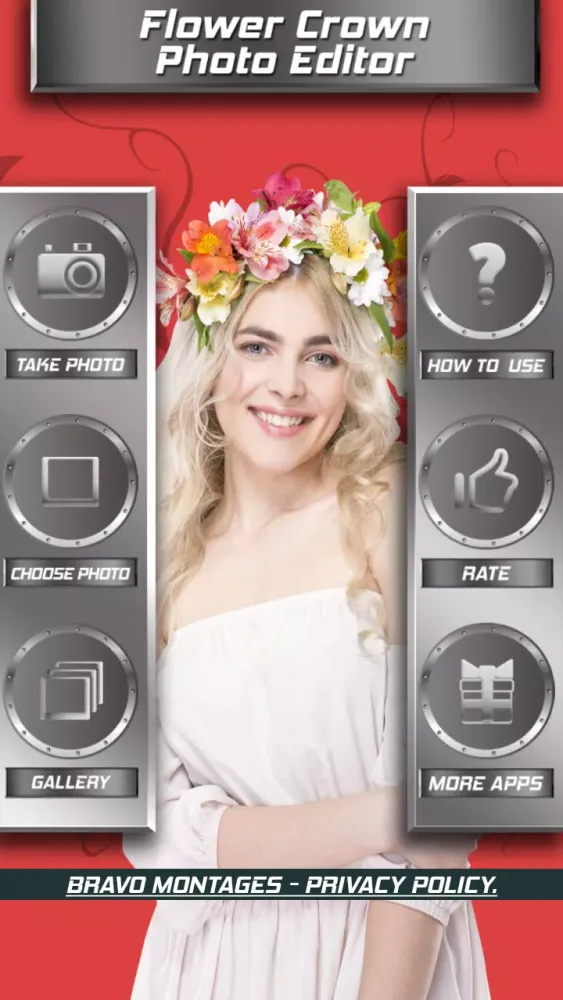 Flower Crown Photo Editor应用截图