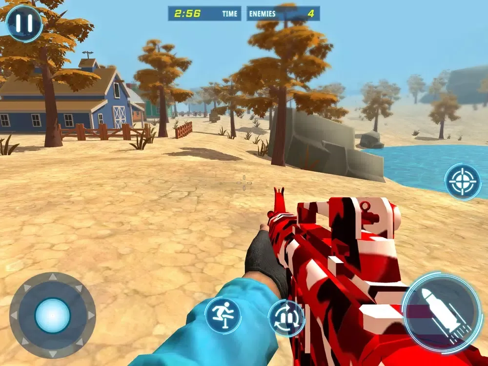 Capturas de tela do Stickman Rope Hero 3d Shooter iPad 